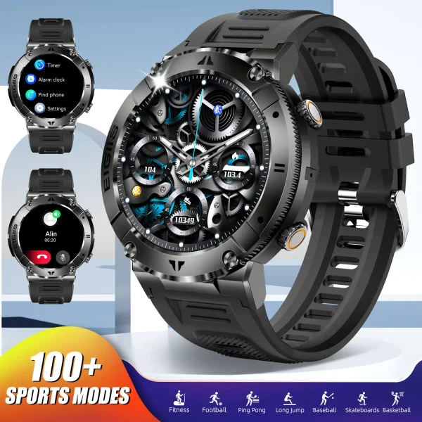 LaNikar Smart Watch Men TFT Display Bluetooth