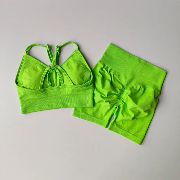 2 Pcs Yoga Sets Women High Waist Workout Outfits