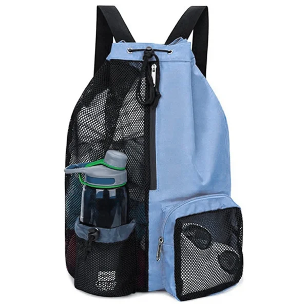 Mesh Drawstring Backpack Swim Bag